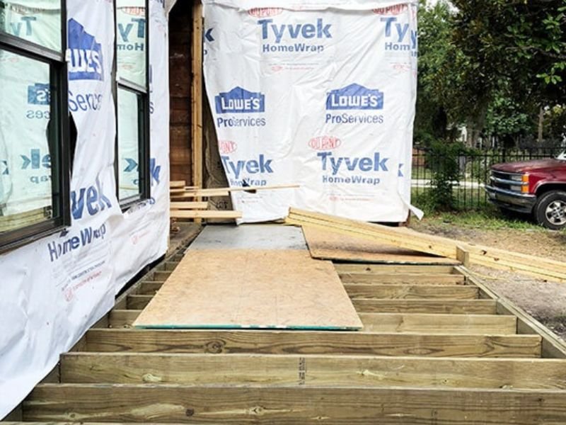 building wooden deck