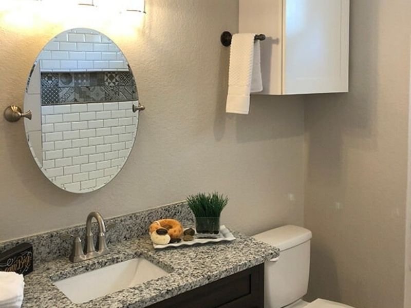 finished remodeled bathroom