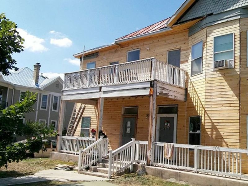 two story house siding installation