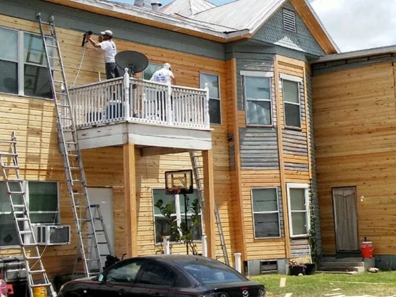 two story house siding installation2