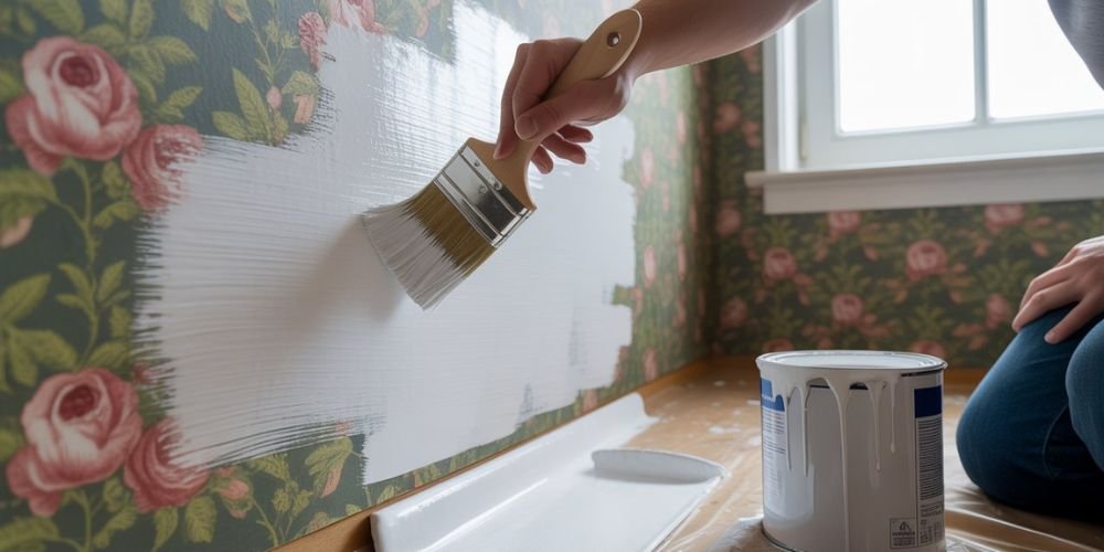 How To Paint Over Wallpaper​?