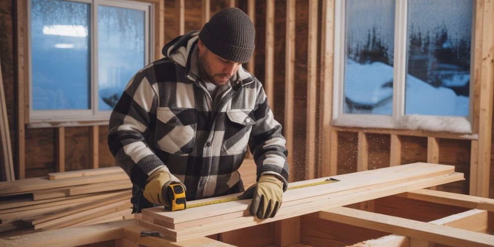 Carpentry Remodeling in winter