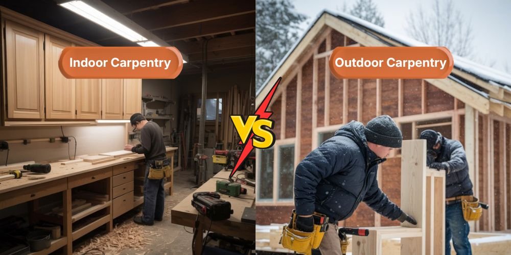 Indoor vs Outdoor Carpentry Remodeling in Winter