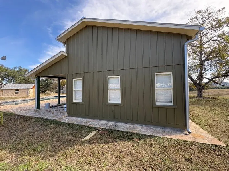 Front view with pathway