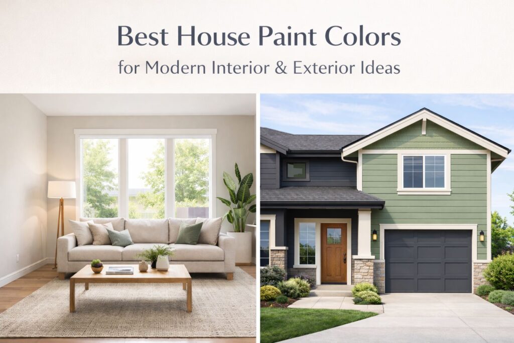 Trending Interior & Exterior Paint Colors for Modern Homes in 2026
