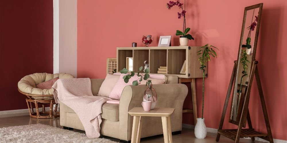 Dusty-Rose-Colour-Living-Room