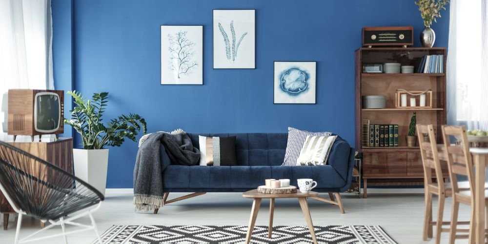 Navy-Blue-Colour-Living-Room