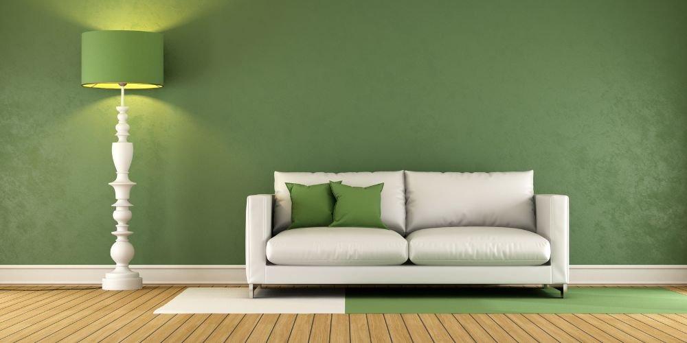Olive-Green-Colour-Living-Room