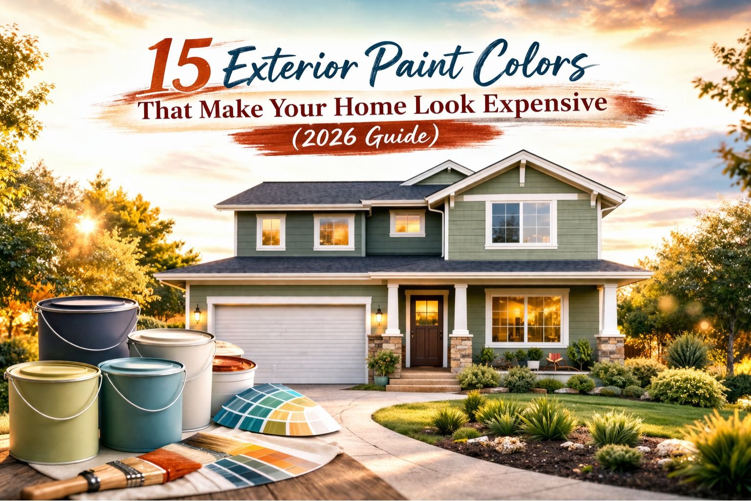 15 Exterior Paint Colors That Make Your Home Look Expensive (2026 Guide)