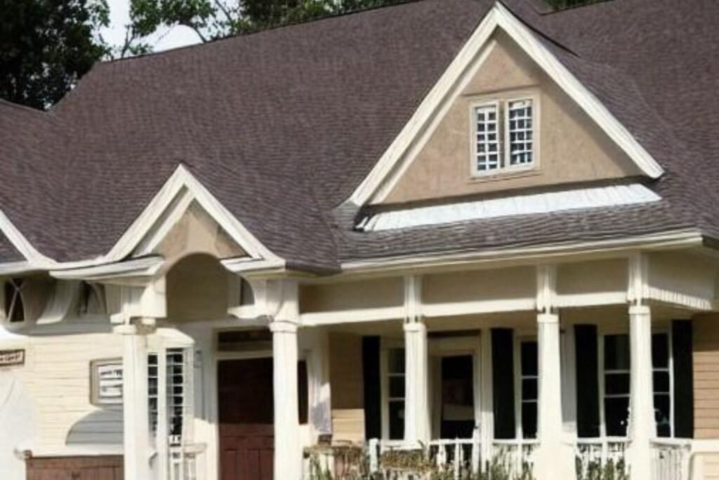 Dark Brown with Cream Accents