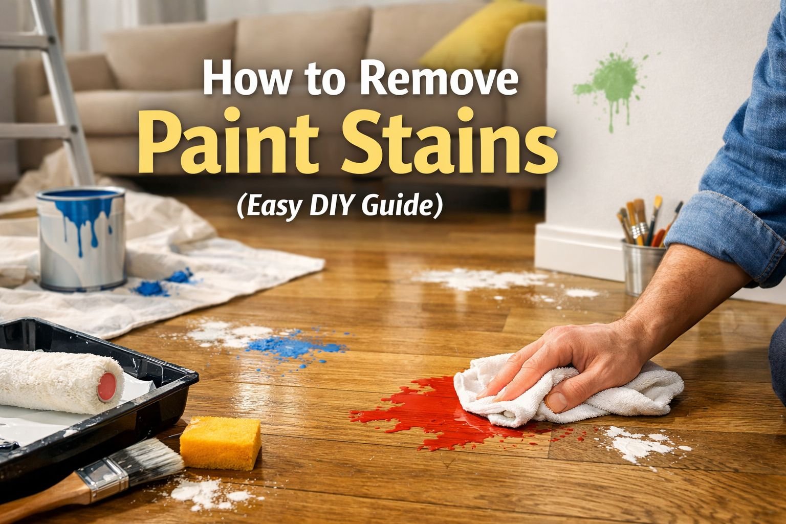 How to Remove Paint Stains From Any Surface in Your Home