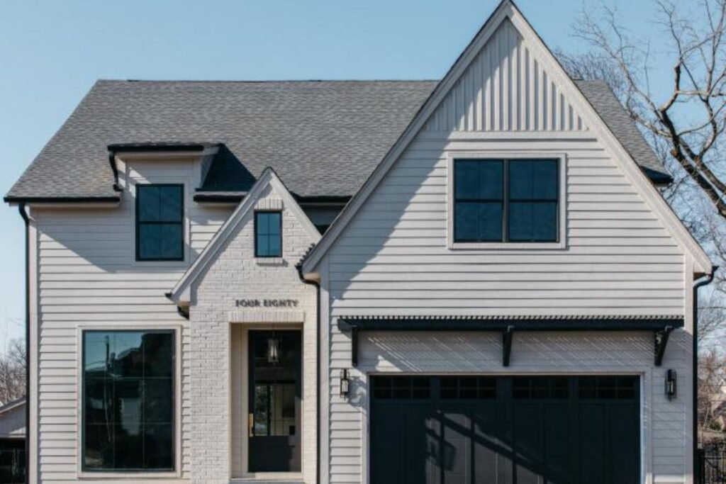 soft taupe and warm beige exterior color palette