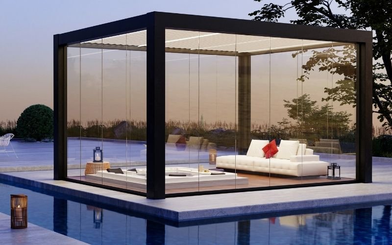 Glass Roof Pergola