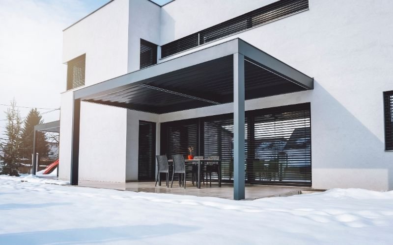 Lean-to Pergola