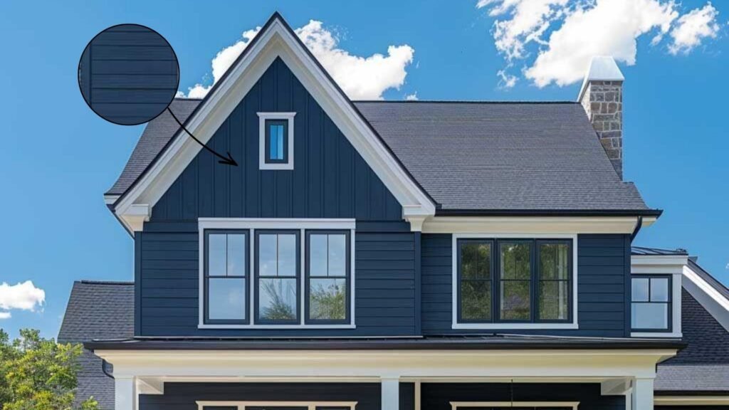 Navy Blue exteroir Siding colour