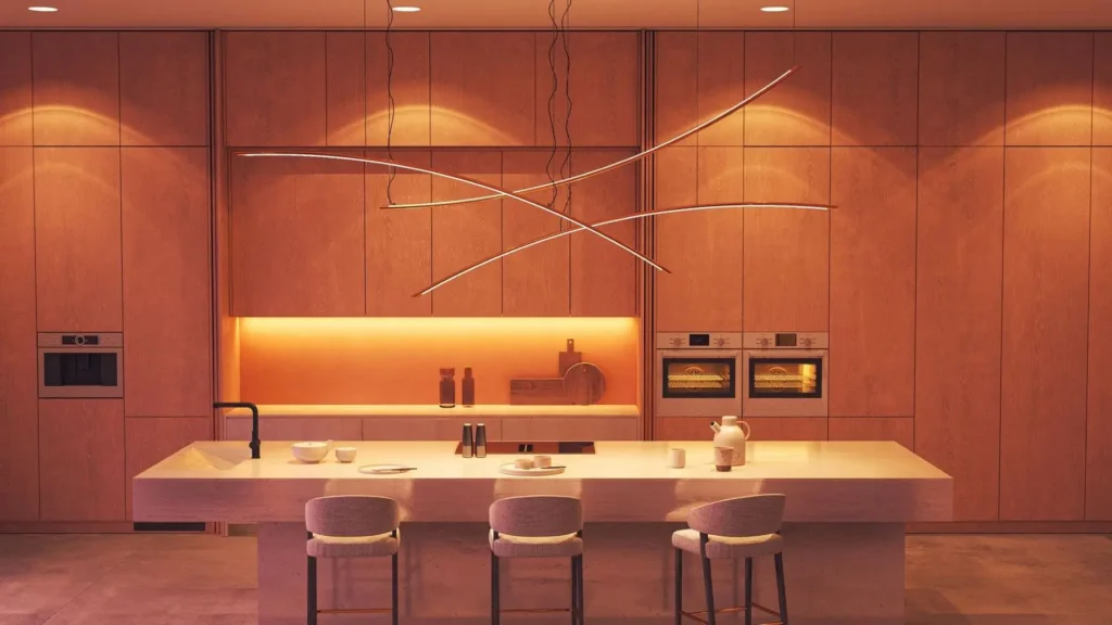 luxury modern small kitchen island design