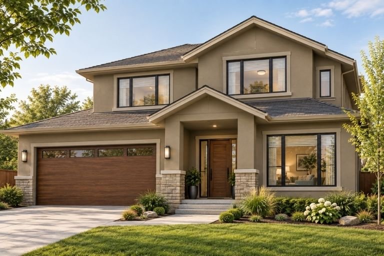 Universal Khaki exterior home