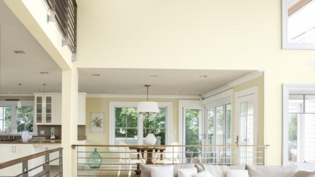 Creamy beige modern living room