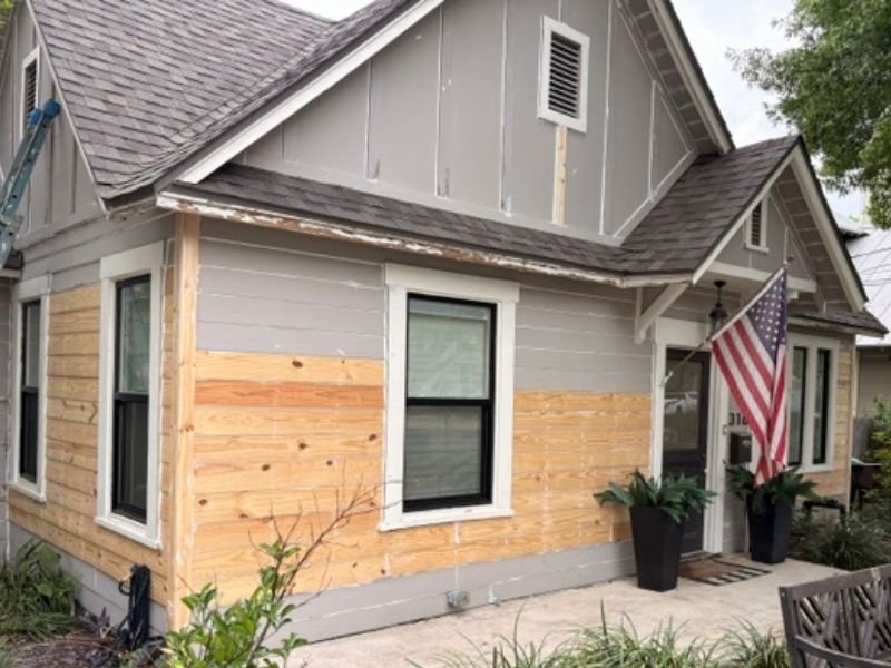 Front Siding Replacement Progress