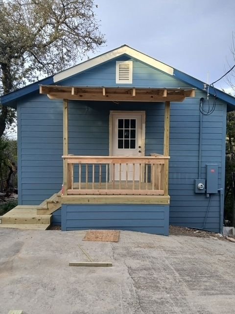 Front porch construction progress