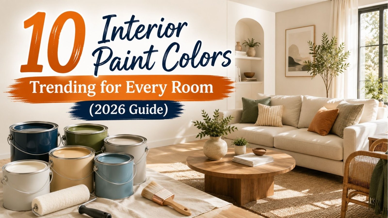 Most Popular Interior Paint Colors in 2026 Trending Shades for Every Room
