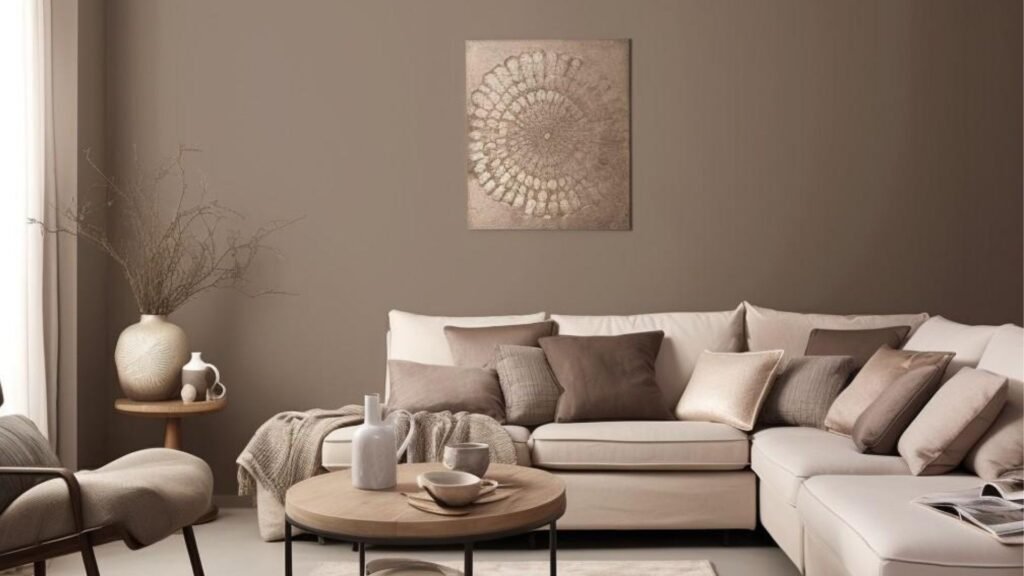 Warm Taupe living area